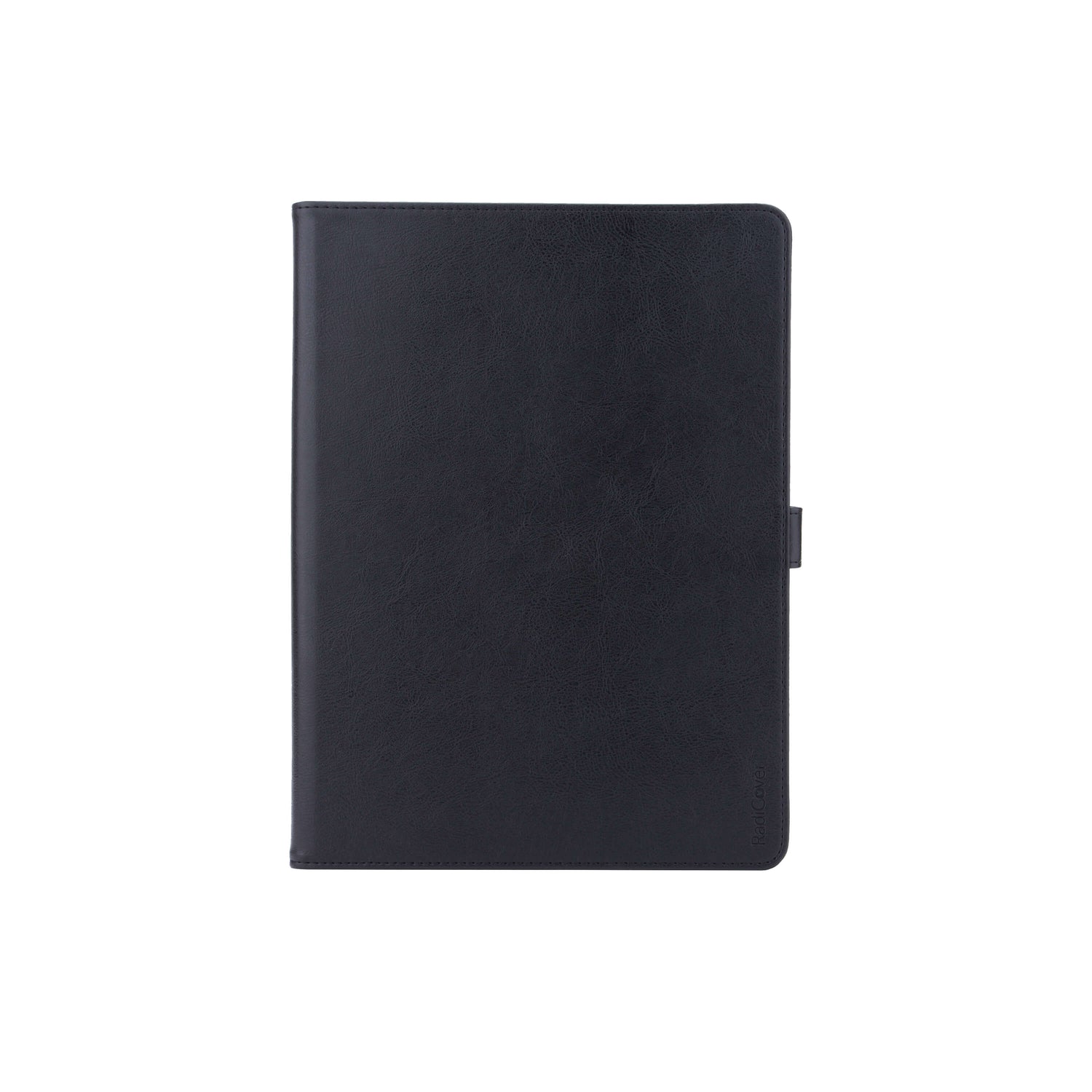 Radicover Cover - Universal 9-11, a closed black vegan leather tablet cover on a plain white background.